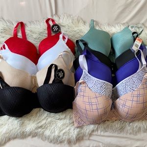 NWT 9 BODY NATURALS BRA BUNDLE